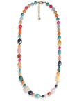 Collana lunga con pietre in acrilico multicolore - Mya Accessories