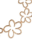 Collana girocollo a catena in metallo con fiori stilizzati - Mya Accessories