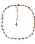 Collana girocollo con margherite viola - Mya Accessories