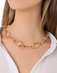 Collana girocollo a catena lucida in metallo - Mya Accessories