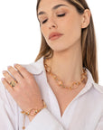 Collana girocollo a catena lucida in metallo - Mya Accessories