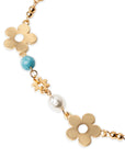 Collana girocollo con fiorellini in metallo - Mya Accessories