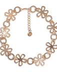 Collana girocollo a fiori in metallo - Mya Accessories