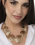 Collana girocollo con sfere traforate in metallo - Mya Accessories