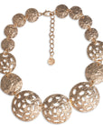 Collana girocollo con sfere traforate in metallo - Mya Accessories