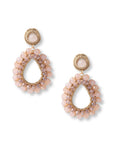 Orecchini pendenti a goccia con micro cristalli rosa - Mya Accessories