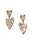 Orecchini pendenti con cuori traforati - Mya Accessories
