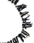 Collana girocollo con rami in acrilico tono nero - Mya Accessories