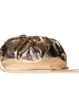Borsa clutch tessuto morbido colore oro - Mya Accessories