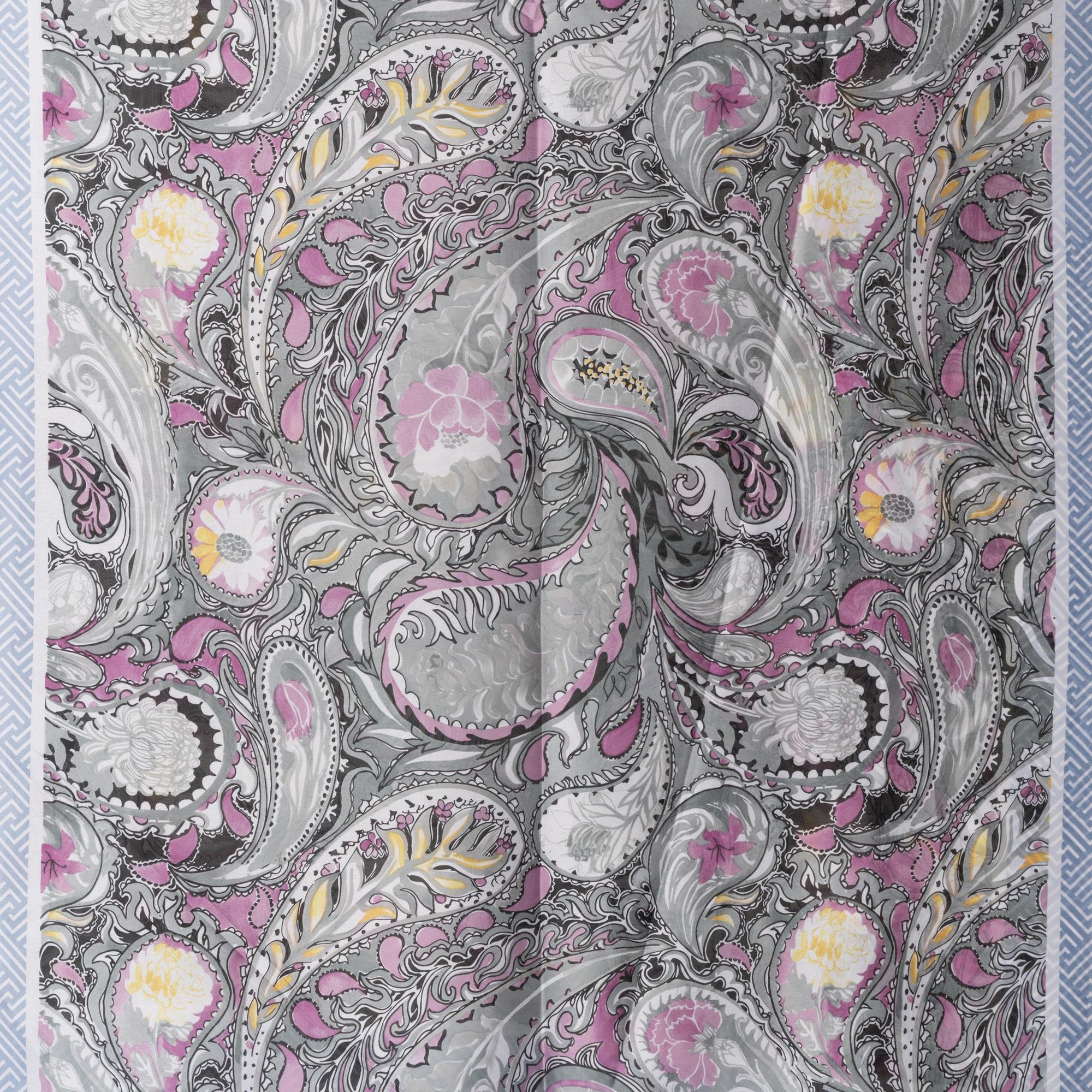 Sciarpa simil seta con stampa sui toni del grigio - Mya Accessories