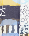 Pareo in cotone con texture marina tono blu - Mya Accessories