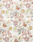 Pareo in cotone bianco con fantasia a fiore - Mya Accessories