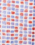 Pareo in cotone con stampa rossa e blu - Mya Accessories