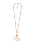 Collana lunga con pendente a forma di pesce arancio - Mya Accessories