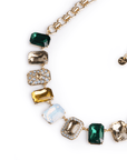 Collana girocollo con inserti in vetro multicolore - Mya Accessories