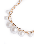 Collana girocollo a catena con sfere perlate pendenti - Mya Accessories