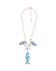 Collana charms pesce in Metallo color Oro - Blu - Rosso - Mya Accessories