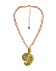 Collana girocollo a catena con pendente a forma di serpente con strass verdi - Mya Accessories