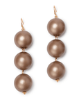 Orecchini balls in acrilico di colore fango - Mya Accessories