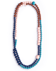 Collana lunga con sfere multicolore in acrilico - Mya Accessories