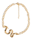 Girocollo in metallo, con serpente - Mya Accessories