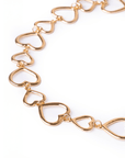 Collana girocollo con cuori in metallo - Mya Accessories