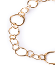 Collana girocollo con cerchi in metallo martellati - Mya Accessories
