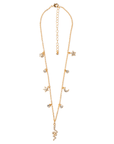 Girocollo con charms con strass, pendente serpente - Mya Accessories