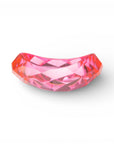 Bracciale bangle con design sfaccettato trasparente rosa - Mya Accessories