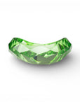 Bracciale bangle con design sfaccettato trasparente verde - Mya Accessories