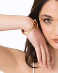 Bracciale a manetta rigido in metallo lucido - Mya Accessories