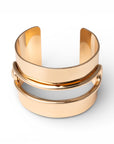 Bracciale rigido in metallo lucido forato - Mya Accessories