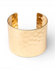 Bracciale rigido a fascia in metallo martellato - Mya Accessories