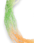 Collana girocollo multi filo di pietre in vetro multicolore - Mya Accessories