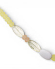 Collana lunga a catena con pietre in acrilico gialle - Mya Accessories
