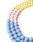 Collana girocollo a tre fili con sfere in acrilico multicolore - Mya Accessories