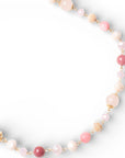 Collana lunga con pietre dure tono rosa - Mya Accessories
