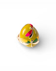 Anello in metallo elastico smaltato verde con design a libellula - Mya Accessories