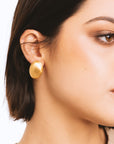 Orecchini ovali in metallo - Mya Accessories