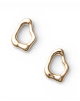 Orecchini in acciaio dal design astratto forato - Mya Accessories