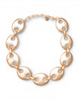Collana girocollo in metallo lucido con design a bottoni - Mya Accessories