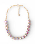Collana girocollo a catena con pietre in vetro crystal - Mya Accessories