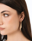 Orecchini pendenti in metallo con conchiglia - Mya Accessories