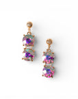 Orecchini pendenti con pietre in vetro crystal - Mya Accessories