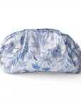 Borsa pochette morbida con texture a fiori tono celeste - Mya Accessories