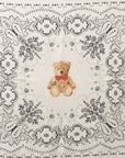 Foulard in seta beige con stampa ad orsacchiotto - Mya Accessories
