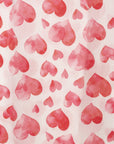 Sciarpa in cotone bianca con stampa a cuori rossi - Mya Accessories