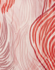 Sciarpa in cotone bianca con stampa tono rosso - Mya Accessories