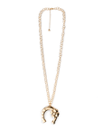 Collana lunga con pendente a ferro di cavallo in metallo - Mya Accessories
