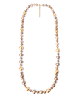 Collana lunga con balls in acrilico di colore beige - Mya Accessories